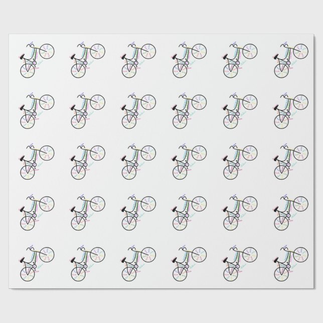 Papel De Presente Bike, Bicicleta Esporte, Palavras Motivacionais (Aberto)