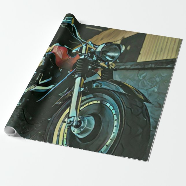 Papel De Presente Biker gifts (Desenrolado)