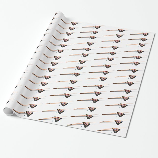 Papel De Presente Bilhar (Desenrolado)