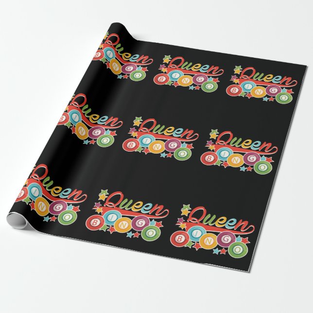 Papel De Presente Bingo Bingo Bingo Balls Queen (Desenrolado)