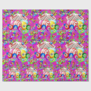 Papel De Presente BINGO BINGO Tinta Salpicada CBDOilPrincess  Embrul
