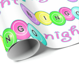 Papel De Presente Bingo Night Bingo Balls