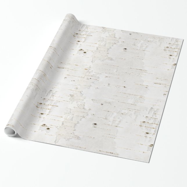Papel De Presente Birchbark (Desenrolado)