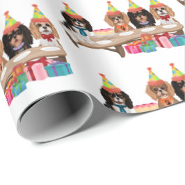 Papel De Presente Birthday Cavalier King Charles Spaniel