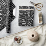 Papel De Presente Birthday Word Cloud Best Friend Silver ID273<br><div class="desc">Quando o seu BFF comemora o seu aniversário, pode ter a certeza de que o presente dela será tão especial como ela é com um desses papéis de embrulho de nuvens criados apenas para ela. Escolha qualquer cor de fundo que você quiser acompanhar o texto prateado deste elegante design. Procure...</div>