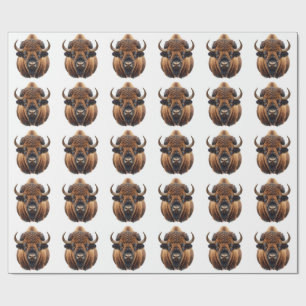 Papel De Presente Bisão / Búfalo
