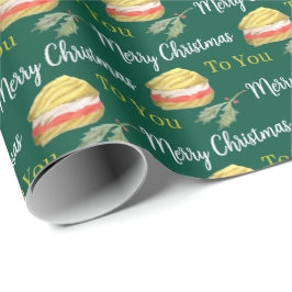Papel De Presente Biscoito Natalino Viennese Whirls