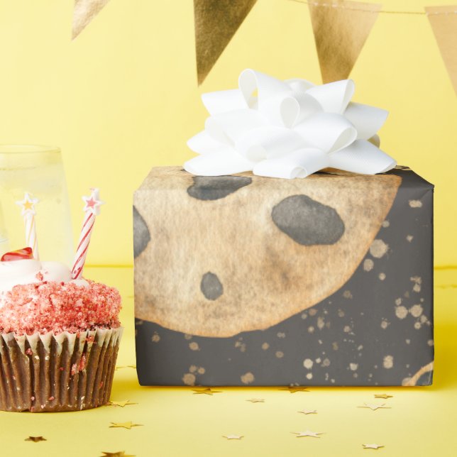 Papel De Presente Biscoitos de aquarela com chocolate para aniversár (Festa de aniversário)