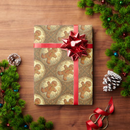 Papel De Presente Biscoitos de Gengibre em Forma de Homem Estilo Vin