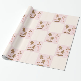 Papel De Presente Biscoitos de Natal