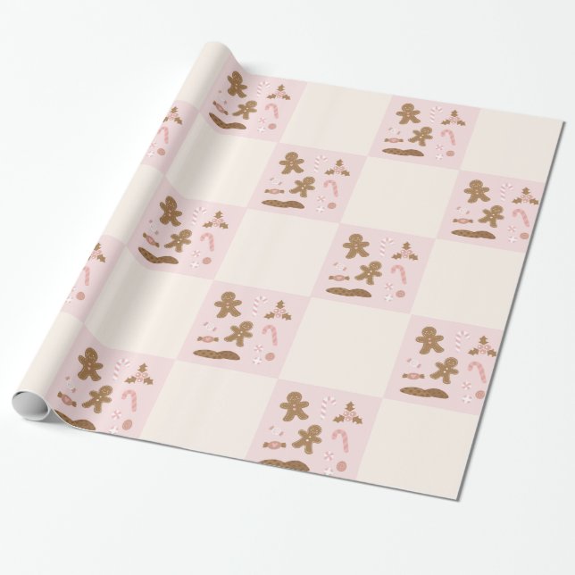 Papel De Presente Biscoitos de Natal (Desenrolado)