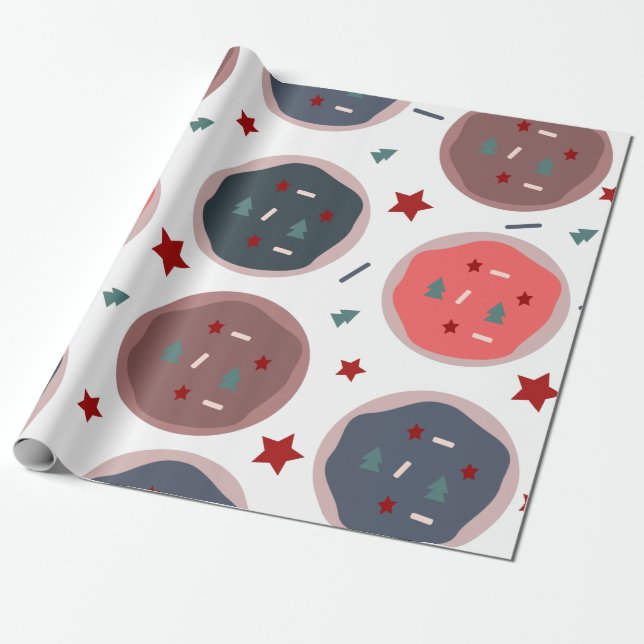 Papel De Presente Biscoitos de Natal Fofo Padaria Spinkles Doce (Desenrolado)