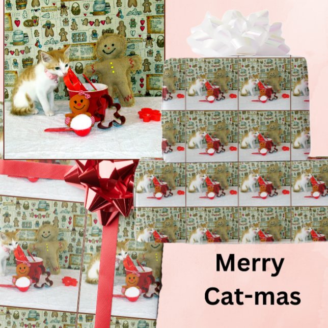 Papel De Presente Biscoitos de pão-da-Annie - Gato/Kitten (Criador carregado)