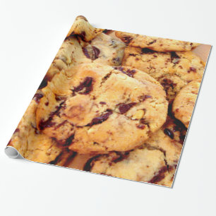Papel De Presente Biscoitos dos pedaços de chocolate