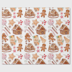 Papel De Presente Biscoitos Gingercake Candyland