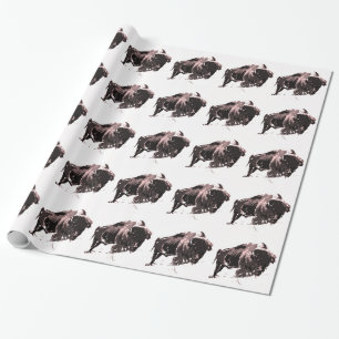 Papel De Presente Bison Buffalo