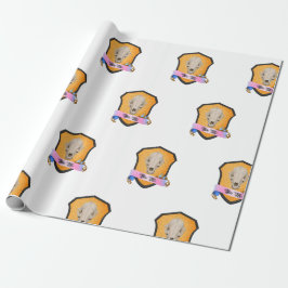 Papel De Presente Bite Me Badger Skull