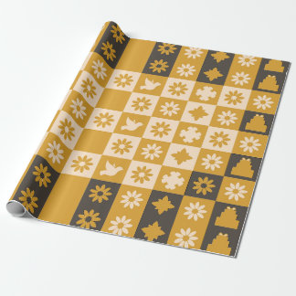 Papel De Presente Black & Gold Wrapping paper 
