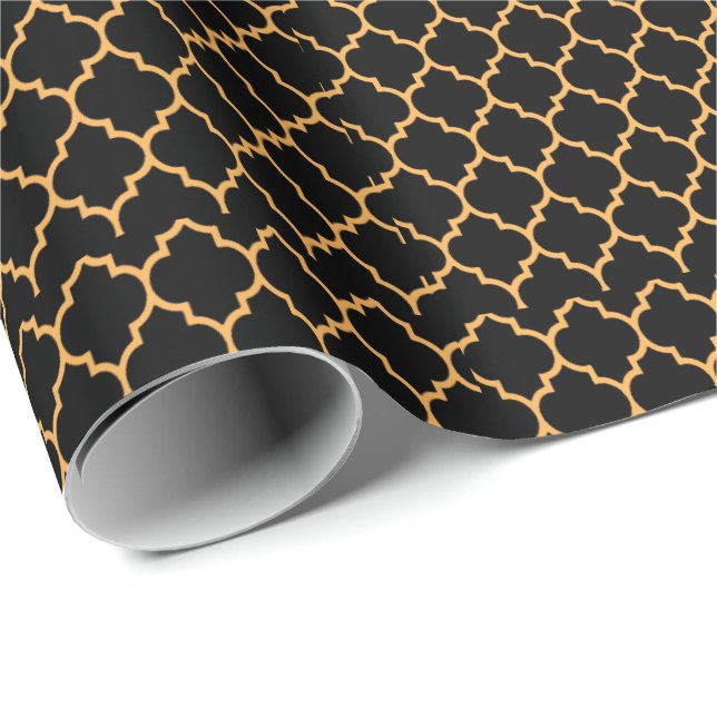 Papel De Presente Black Honeycomb (Ponta do rolo)