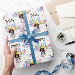 Papel De Presente Black Tan Cavalier King Charles Spaniel Aniversári