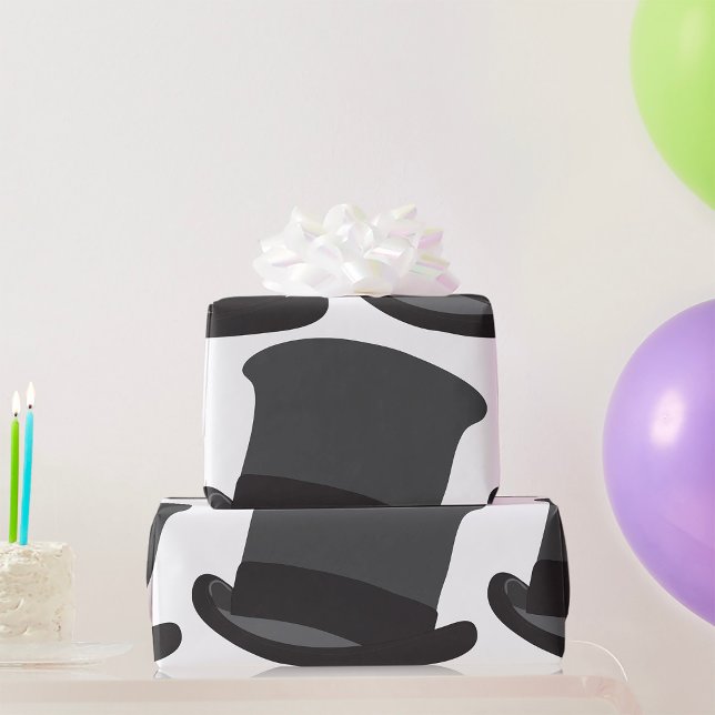 Papel De Presente Black Top Hat (Criador carregado)