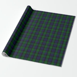 Papel De Presente Blackwatch Tartan