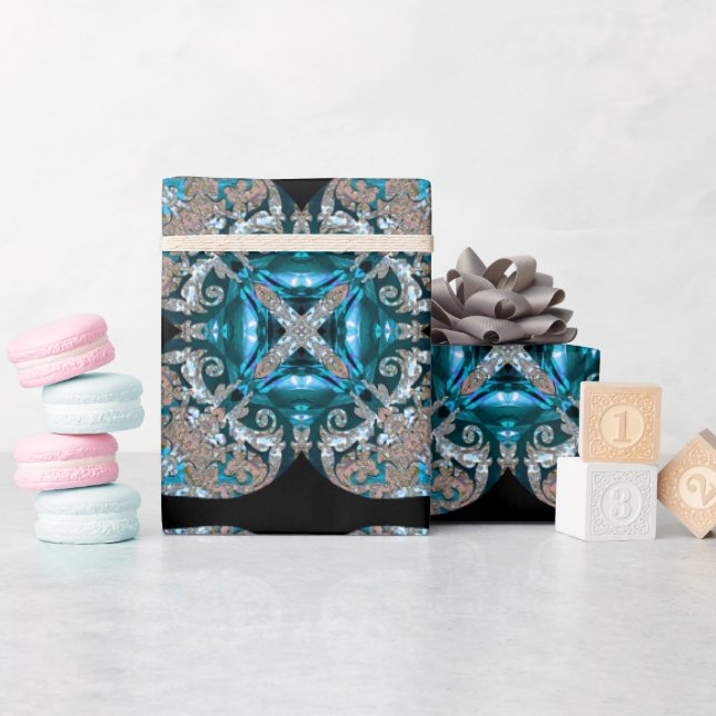 Papel De Presente Bleu Christmas Elegant Designer (Chá de bebê)