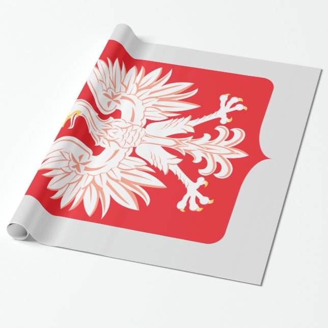 Papel De Presente Blindagem Vermelha Polonesa (Desenrolado)