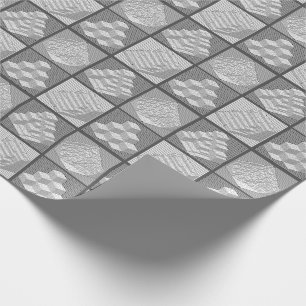 Papel De Presente Blocks Maze Quebra-cabeça Wraping Paper