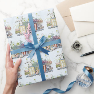Papel De Presente Blocos e Felz pascoa de Bunnies