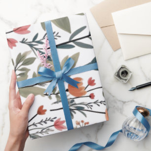 Papel De Presente Blogue Onde Você Está Plantado - Floral Inspiracio