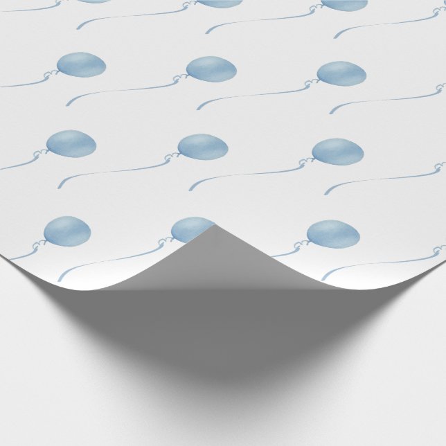 Papel De Presente Blue balloon Gift Wrapping Paper - Cadeaupapier (Ponta)