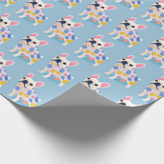 Papel De Presente Blue French Bulldog Cute