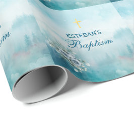Papel De Presente Blue Rose Religious Ceremony