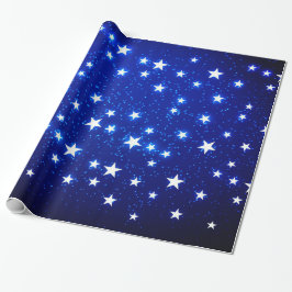 Papel De Presente Blue Stargazer