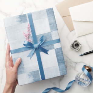 Papel De Presente Blue White Denim Jean Birthday