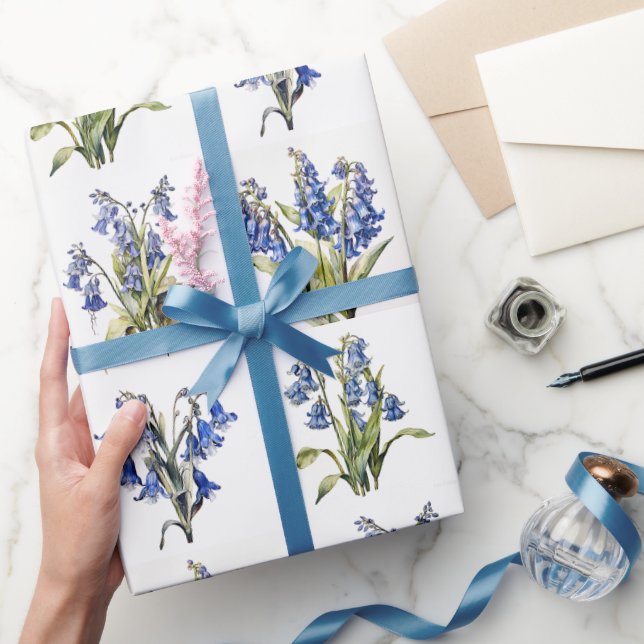 Papel De Presente Bluebells (Presentear)