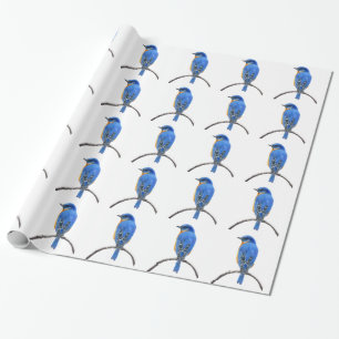 Papel De Presente Bluebird