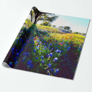 Papel De Presente Bluebonnet estilístico