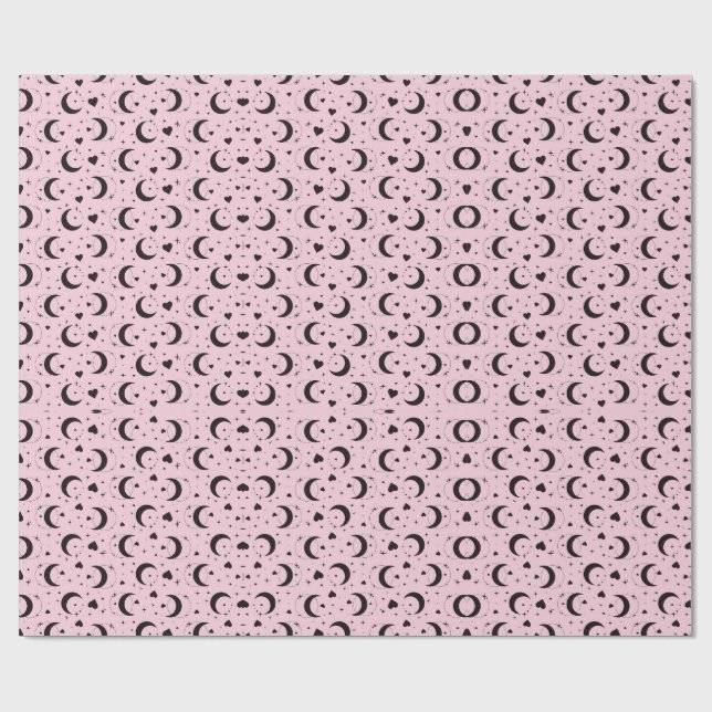 Papel De Presente blush moon magic wrapping paper (Aberto)