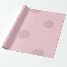 Papel De Presente Blush Rosa Pontilhado 