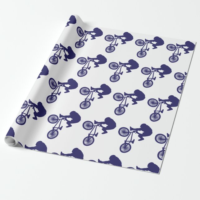 Papel De Presente BMX Bike Rider (Desenrolado)