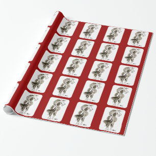 Papel De Presente Boa Sorte Para O Cavalo Vencendo!