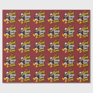 Papel De Presente Boas Coisas Levam Tempo Camiseta Desi Funny Cool D