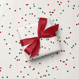 Papel De Presente Boas manchas verdes divertidas Natal festivo