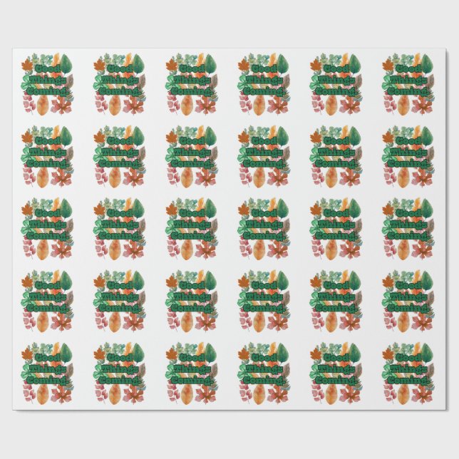 Papel De Presente boas vibrações (Aberto)