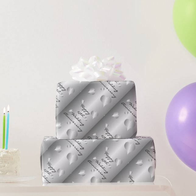 Papel De Presente Bodas de Prata (Presentes para festas)