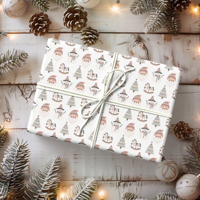 Papel De Presente Boho Christmas Joy Holiday (Criador carregado)