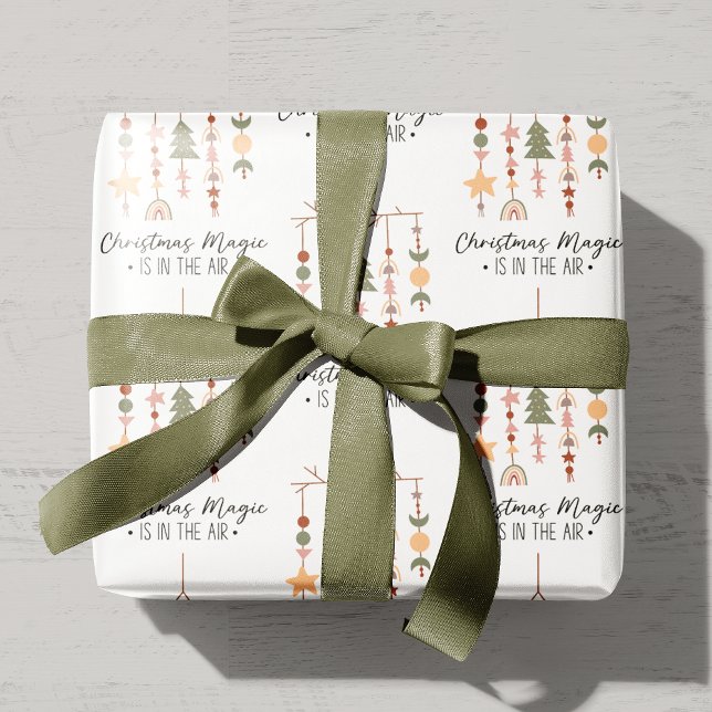 Papel De Presente Boho Christmas Magic FEST Holiday (Criador carregado)