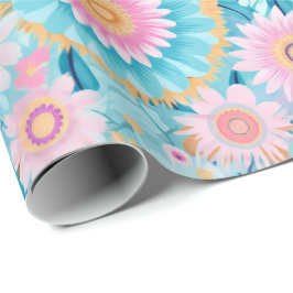 Papel De Presente Boho fofo pastel